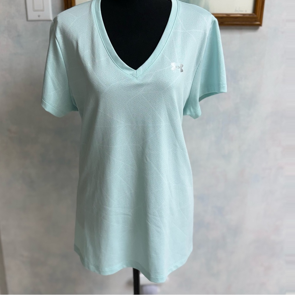 Under Armour Women's Aqua V-Neck Tee - Picture 3 of 8